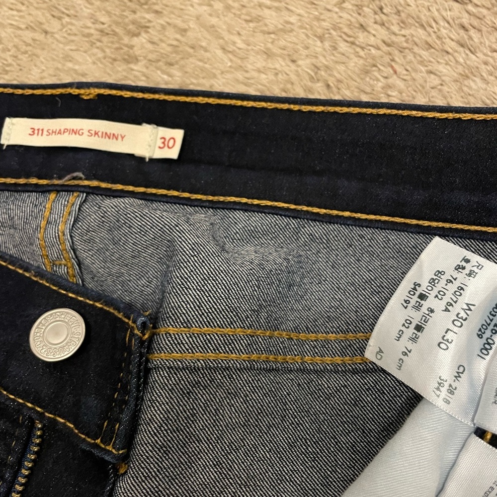 Women’s Levi’s 311 30x30 stretch, mid rise shaping skinny jeans, dark blue